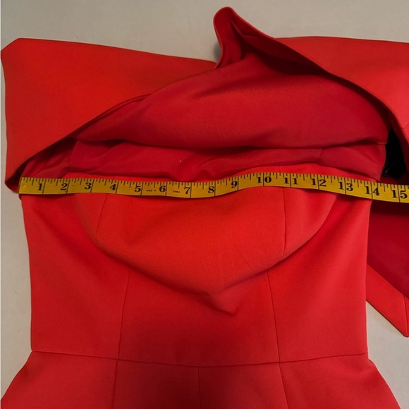 C/MEO Collective Orange Off-Shoulder Romper. #159 - Picture 13 of 16